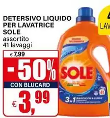 Sole - Detersivo Liquido Per Lavatrice