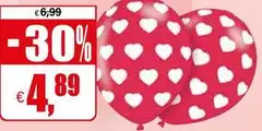 6 Palloncini Hearts