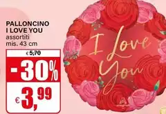 Palloncino I Love You