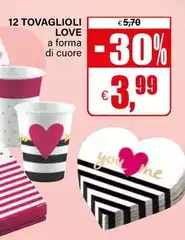 12 Tovaglioli Love