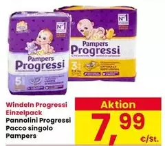 Pampers - Pannolini Progressi Pacco Singolo Pampers - Pannolini Progressi Pacco Singolo