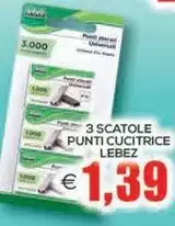 Lebez - 3 Scatole Punti Cucitrice