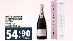 Moët & Chandon - Champagne Rose Imperial I Love You Astuccio Moët & Chandon - Champagne Rose Imperial I Love You Astuccio