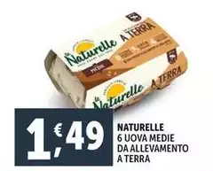 Le Naturelle - 6 Uova Medie Da Allevamento A Terra