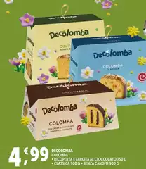 Decolomba - Colomba Ricoperta E Farcita Al Cioccolato/Classica/Senza Canditi Decolomba - Colomba Ricoperta E Farcita Al Cioccolato/Classica/Senza Canditi