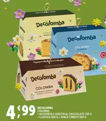Decolomba - Colomba Ricoperta E Farcita Al Cioccolato/Classica/Senza Canditi Decolomba - Colomba Ricoperta E Farcita Al Cioccolato/Classica/Senza Canditi
