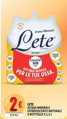Lete - Acqua Minerale Effervescente Naturale 6 Bottiglie Lete - Acqua Minerale Effervescente Naturale 6 Bottiglie
