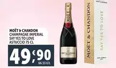 Moët & Chandon - Champagne Imperial Say Yes To Love Astuccio Moët & Chandon - Champagne Imperial Say Yes To Love Astuccio