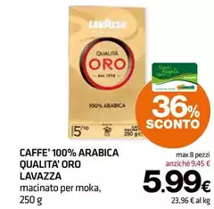 Lavazza - Caffe' 100% Arabica Qualita' Oro