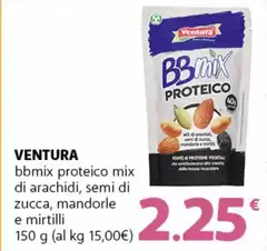 Ventura - Bbmix Proteico Mix Di Arachidi, Semi Di Zucca, Mandorle E Mirtilli