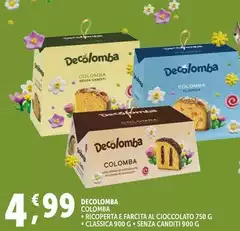 Decolomba - Colomba Ricoperta E Farcita Al Cioccolato/Classica/Senza Canditi Decolomba - Colomba Ricoperta E Farcita Al Cioccolato/Classica/Senza Canditi