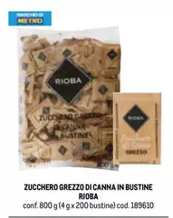 Zucchero Grezzo Di Canna In Bustine