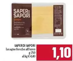 Saper di sapori - Lasagne Fresche All'Uovo