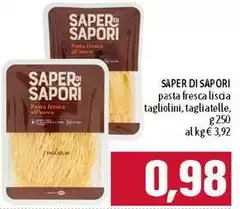 Saper di sapori - Pasta Fresca Liscia Tagliolini