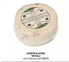 Trevalli - Caciotta Alle Noci