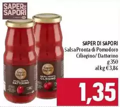 Saper di sapori - Salsa Pronta Di Pomodoro Ciliegino/Datterino
