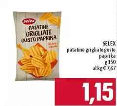 Selex - Patatine Grigliate Gusto Paprika