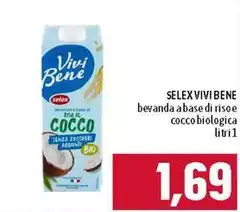 Selex - Vivi Bene Bevanda Abase Di Riso E Cocco Biologica