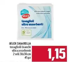 Selex - Tovaglioli Bianchi Ultra Assorbenti