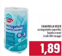 Selex - Casa Bella Asciugatutto Superfici Lucide E Vetri Selex - Casa Bella Asciugatutto Superfici Lucide E Vetri