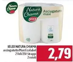 Selex - Natura Chiama Asciugatutto Maxi Ecolabel Selex - Natura Chiama Asciugatutto Maxi Ecolabel