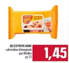 Selex - Primi Anni Salviettine Detergenti Per Bimbo