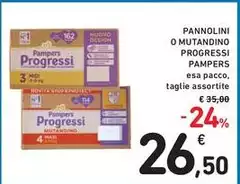 Pampers - Pannolini O Mutandino Progressi Pampers - Pannolini O Mutandino Progressi