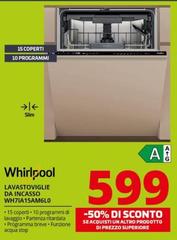 Whirlpool - Lavastoviglie Da Incasso WH7IA15AM6L0
