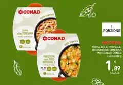 Conad - Zuppa Alla Toscana/Minestrone Con Riso Integrale