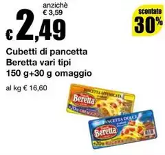 Beretta - Cubetti Di Pancetta Vari Tipi Omaggio Beretta - Cubetti Di Pancetta Vari Tipi Omaggio