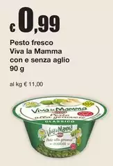Beretta - Pesto Fresco Viva La Mamma Con E Senza Aglio Beretta - Pesto Fresco Viva La Mamma Con E Senza Aglio
