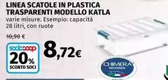 Linea -  Scatole In Plastica Trasparenti Modello