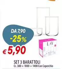 Lav - Set 3 Barattoli