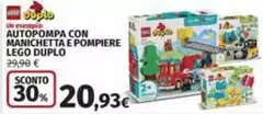 Lego - Autopompa Con Manichetta E Pompiere Duplo
