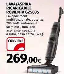 Rowenta - Lava/Aspira Ricaricabile GZ5035