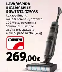 Rowenta - Lava/Aspira Ricaricabile GZ5035