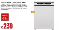 Daya - DSDW138EL Lavastoviglie White
