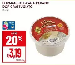 Grana Padano - Formaggio  DOP Grattugiato