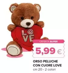 Cuore - Orso Peluche Con Love Cuore - Orso Peluche Con Love