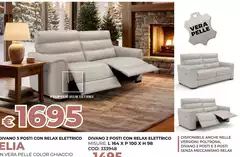 Vera - Divano 3 Posti Con Relax Elettrico