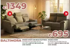 Baltmora Divano 3 Position Relax Elettrico Divano 2 Spotti