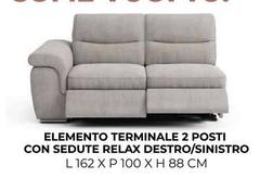 Elemento Terminale 2 Posti Con Sedute Relax Destro/sinistro Elemento Terminale 2 Posti Con Sedute Relax Destro/sinistro