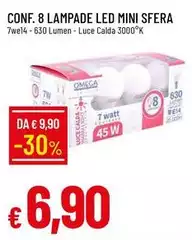 Sfera - 8 Lampade Led Mini Sfera - 8 Lampade Led Mini