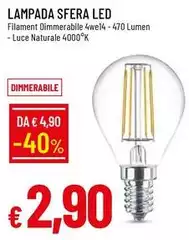 Sfera - Lampada Led Sfera - Lampada Led