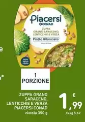 Conad - Zuppa Grano Saraceno, Lenticchie E Verza Piacersi