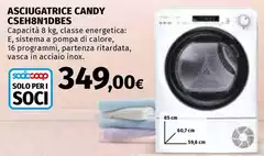 Candy - Asciugatrice CSEH8N10BES