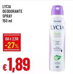 Lycia - Deodorante Spray Lycia - Deodorante Spray