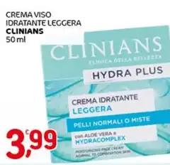 Clinians - Crema Viso Idratante Leggera