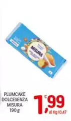 Misura - Plumcake Dolcesenza Misura - Plumcake Dolcesenza