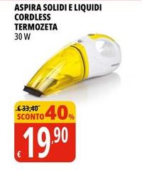 Termozeta - Aspira Solidi E Liquidi Cordless